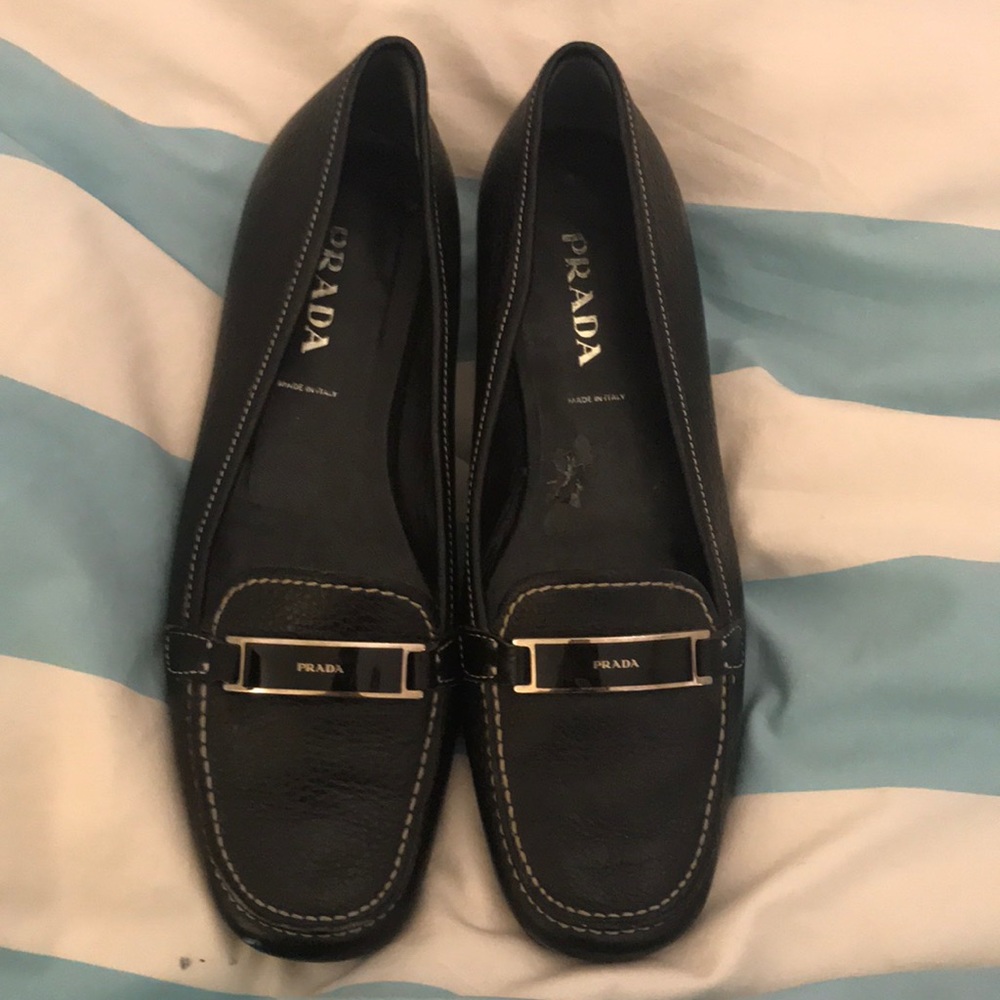 Gently Used Prada Black Flats